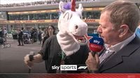 China GP: Martin Brundle meets a unicorn during China gridwalk