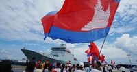 Chinese navy ships make a friendship visit to Cambodia as concerns over military links linger