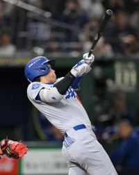 大谷翔平が今季初安打！１７２キロの強烈右前打→逆転ホームを踏む　今永との対戦は２打数ノーヒットも