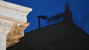 Black Smoke Signals No Pope Elected On First Day Of Conclave