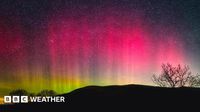 Aurora lights up UK skies in a spectacular display