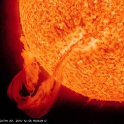 Dev Bir Güneş Filamenti Patlıyor