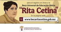 Beca Rita Cetina 2025: este será el último día en marzo para entrega de tarjetas y poder recibir mil 900 pesos bimestrales