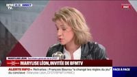 “Je n’aime pas le mélange des genres”: Marylise Léon (CFDT) répond au président du Cor qui déclare que “l’économie de guerre rend dérisoire le débat sur les retraites”