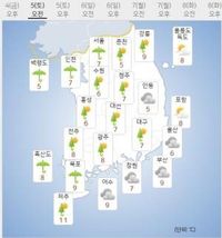 [오늘날씨]식목일 전국에 요란한 봄비, 강풍에 황사비, 일요일 맑음