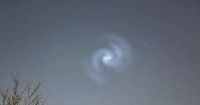 What was blue spiral ‘UFO’ that lit up Worcester’s skies?