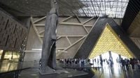 Inside the new monumental Grand Egyptian Museum in Cairo