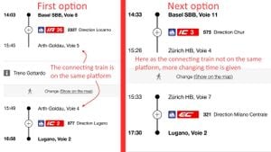 Swiss Railways Revamps Schedule For Increased Punctuality