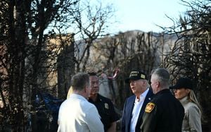 Trump Tours Disaster Areas, Pledges Support Amid Criticisms