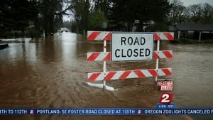 Severe Flood Warnings Issued Across Oregon Counties