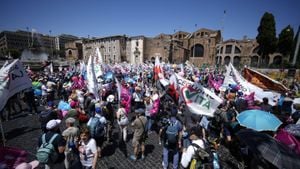 Massive Protest Erupts In Rome Against Security Law