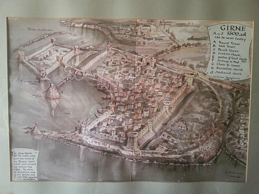 Burada Girnenin  eski hali çizilmiş