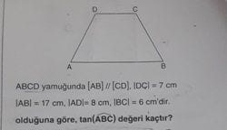 tan(ABC) değeri kaçtır?