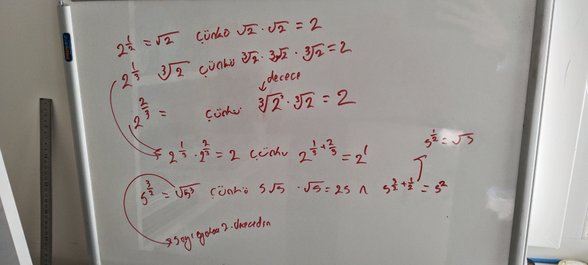 şu üstünde derece yazan kökün içindeki 2^2 bu arada tam çıkmamış