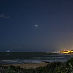  Jupiter and Venus over Italy 