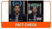 FACT CHECK: Video of Duterte urging public to support Sara in 2028 is AI-generated