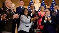 Amid debate about U.S. history, Harlem Hellfighters receive Congressional Gold Medal