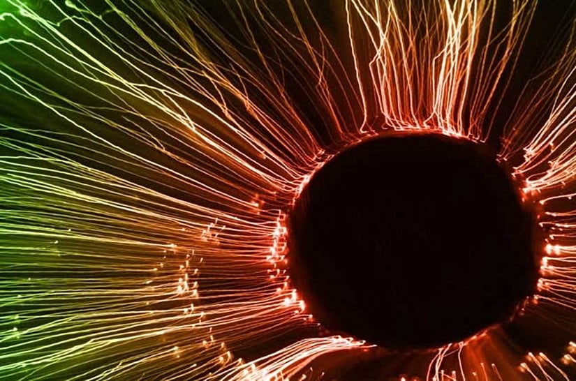 Fotonlarla ilgili sanatsal bir çalışma...