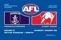 Fremantle v Sydney Swans AFL tips & best odds | Round 2 preview | Betting Site