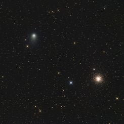 Comet Garradd and Messier 15