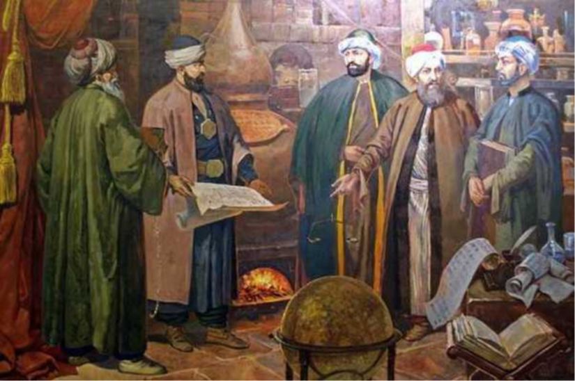 Osmanlı alimlerinin tasviri.