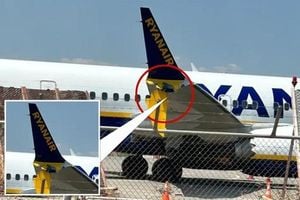 Ryanair Flight Crashes Into Barrier Damaging Wing In Greece