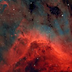  Pillars and Jets in the Pelican Nebula 