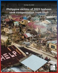 BANGKOK — Philippine victims of a 2021 typhoon are seeking compensation from energy giant Shell for deaths and damage that they say were intensified by climate change partly resulting from the oil… | The Manila Times