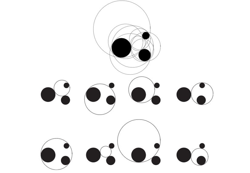 Apollonius Problemi'nin sekiz çözümü