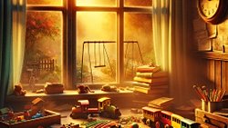 Perdelerin Arasından Sızan Güneş Işığı