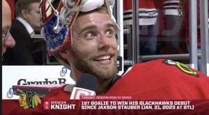 Spencer Knight Shines As Blackhawks Dominate Kings 5-1