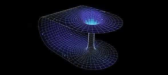 Temsili solucan deliği çizimi