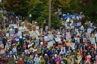 Crowds gather, chants echo at ‘No Kings’ protests in Bellingham