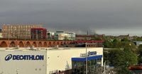 Huge wildfire seen from across Greater Manchester as landmark pub forced to shut