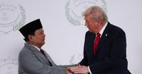 Indonesian president asks Trump for meeting with son Eric in 'hot mic' moment