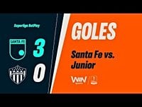 Santa Fe vs. Junior (3-0): resumen y goles del partido por la final de la Superliga de Colombia | VIDEO