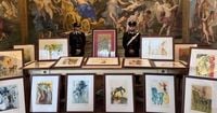 Exhibition of counterfeit paintings/ Italian police seize 21 works of art in Parma