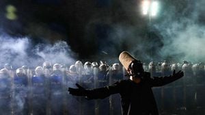 Whirling Dervish Defies Police During Istanbul Protests