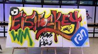 Eishockey WM: Gewinne ein vom deutschen Nationaltorhüter gespraytes Graffiti zugunsten der DKMS