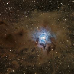 A Dusty Iris Nebula