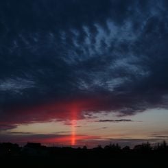 A Sun Pillar Over Ontario