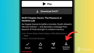 Netflix Adds Season Download Button For IPhone Users