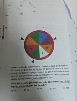En büyük sayien en küçük sayıdan kaç fazladır?