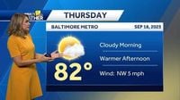 Drier and Warmer Thursday