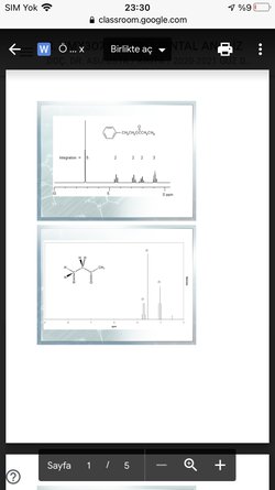 Nmr yorumlayın, pikler hangi moleküllere aittir ?