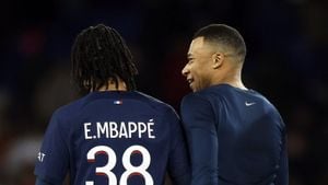 Ethan Mbappé Leads Lille OSC's Post-Match Celebration