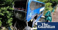 Seven people taken to hospital after college bus crashes into Hampshire river