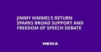 Jimmy Kimmel’s Return Sparks Broad Support and Freedom of Speech Debate | Ukraine news - #Mezha