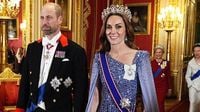 Princess Kate's touching tiara tribute as the King hosts state banquet