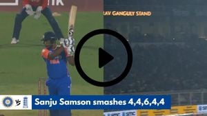 Sanju Samson Shines With 22 Runs Off One Over Against England